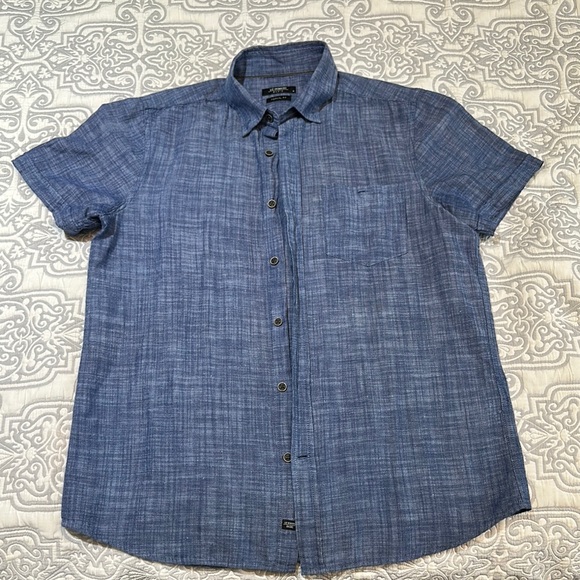 Blue Casual Button Down Shirt - Picture 1 of 5